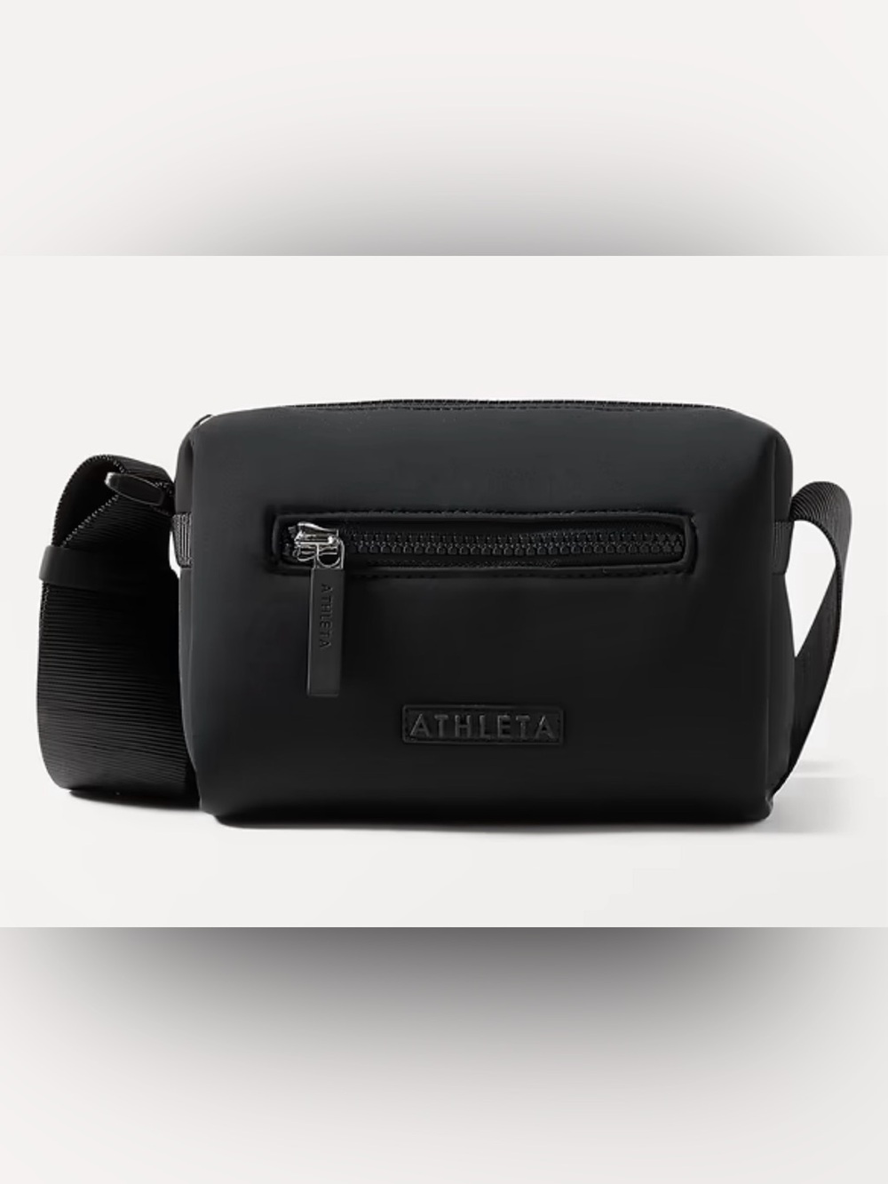 Athleta Sleek Black Crossbody Waist Bag Nwt